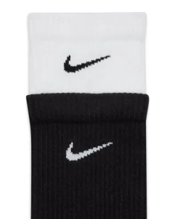 NIKE - Calzini neri e bianchi in tessuto traspirante