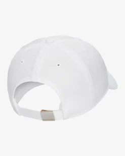 NIKE - Cappello bianco regolabile da bambino con logo metallizzato