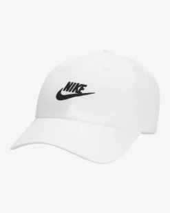 NIKE - CAPPELLO CLUB CAP U CB FUT BIANCO CON LOGO NERO - FB5368/100