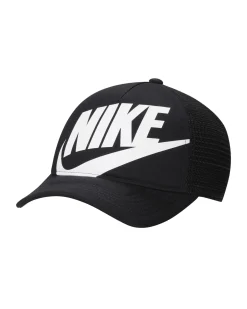 NIKE - Cappello nero regolabile da bambino con posteriore in mesh