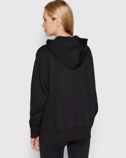 NIKE - Felpa da donna nera con cappuccio