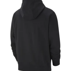 NIKE - Felpa nera con zip frontale e cappuccio