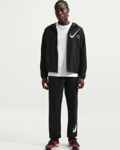 NIKE - GIACCA LEGGERA CON CAPPUCCIO FULL ZIP DF FORM GFX  NERA DA UOMO –  IF2199/010