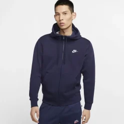 NIKE - JACKET C/CAPP.NSW CLUB HD FZ BB NAVY