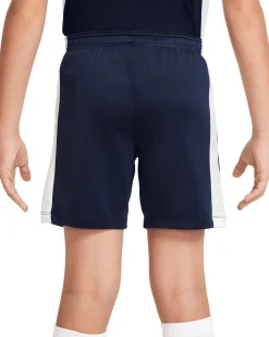NIKE - Pantaloncini corti da bambino blu scuro in tessuto traspirante con dettagli bianchi