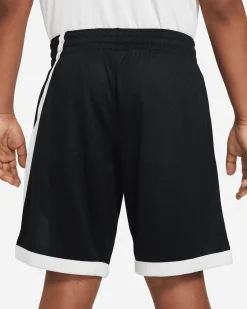 NIKE - Pantaloncino corto da bambino nero e bianco in tessuto traspirante