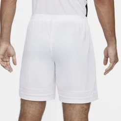 NIKE - Pantaloni corti da uomo bianchi in tessuto traspirante con logo nero