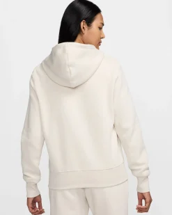 NIKE PHOENIX FLEECE - Felpa beige da donna con cappuccio HM9751/104