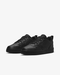 NIKE - SCARPA NERA COURT BOROUGH LOW RECRAFT  NUMERATA GS - DV5456-002