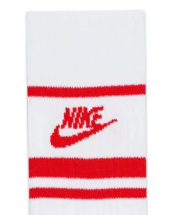 NIKE - Set 3 paia calzini bianchi e rossi - EVERYDAY ESSENTIAL