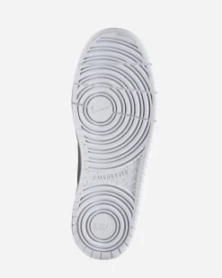 NIKE - Sneakers alta in VERA PELLE bianca con strappo, numerata 35,5/40 - COURT BOROUGH MID 2 GS