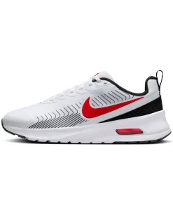 NIKE  -SNEAKERS UOMO BIANCHE, NERE E ROSSE AIR MAX NUAXIS,  FD4329-104