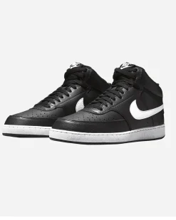 NIKE -  SNEAKERS UOMO NERA E BIANCA COURT VISION MID NEXT NATURE, DN3577-001