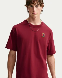 NIKE – T-SHIRT NIKECOURT MAX90 BORDEAUX DA UOMO – HJ3362/677
