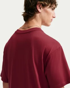 NIKE – T-SHIRT NIKECOURT MAX90 BORDEAUX DA UOMO –  HJ3362/677