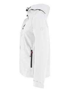 ON SPIRIT - GIACCA DONNA CON CAPPUCCIO SOFTSHELL BIANCA - CLELIA