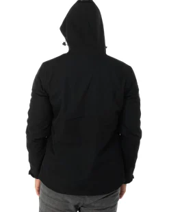 ON SPIRIT - GIACCA NERO IN SOFTSHELL CON CAPPUCCIO DA UOMO AU01953