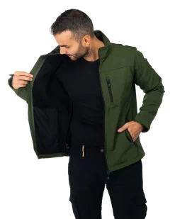 ON SPIRIT - GIACCA VERDE IN SOFTSHELL DA UOMO AU01952