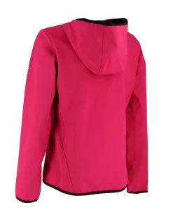 ON SPIRIT - GIUBBINO CON CAPPUCCIO SOFTSHELL DONNA FUXIA CON DETTAGLI NERI - ADELITA