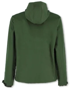 ON SPIRIT - GIUBBINO CON CAPPUCCIO FELPATO SOFTSHELL UOMO VERDE- MAURO