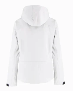 ON SPIRIT - GIUBBINO CON CAPPUCCIO FELPATO SOFTSHELL DONNA BIANCO - ALBA