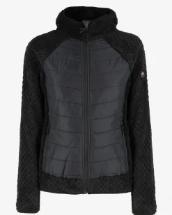 ON SPIRIT -GIUBBINO CON CAPPUCCIO FULL ZIP DONNA NERO - DALIDA