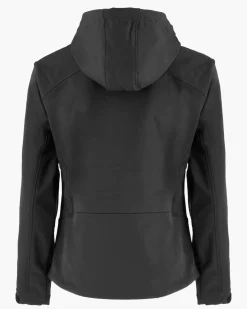 ON SPIRIT - GIUBBINO CON CAPPUCCIO FELPATO SOFTSHELL DONNA NERO - ALBA