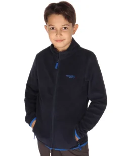 ON SPIRIT - MAGLIA MICROPILE BLU FULL ZIP DA RAGAZZO