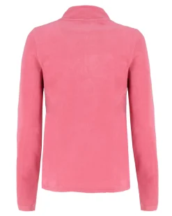 ON SPIRIT - MICROPILE DONNA  MEZZA ZIP CORALLO -  VALENTINA
