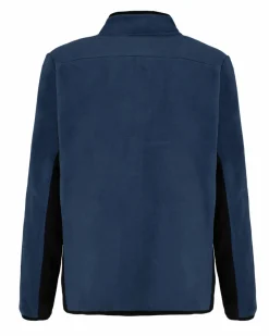 ON SPIRIT - MICROPILE UOMO  FULL ZIP BLU E NERO - IVAN
