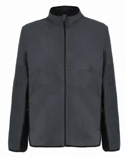 ON SPIRIT - MICROPILE UOMO  FULL ZIP GRIGIO SCURO E NERO - IVAN