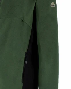 ON SPIRIT - MICROPILE UOMO  FULL ZIP VERDE SCURO E NERO - IVAN