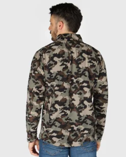ON SPIRIT - MICROPILE UOMO  MEZZA ZIP MILITARE -  VITTORIO