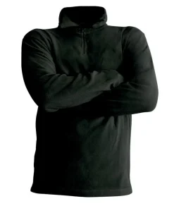 ON SPIRIT - MICROPILE UOMO  MEZZA ZIP NERO - EDOARDO