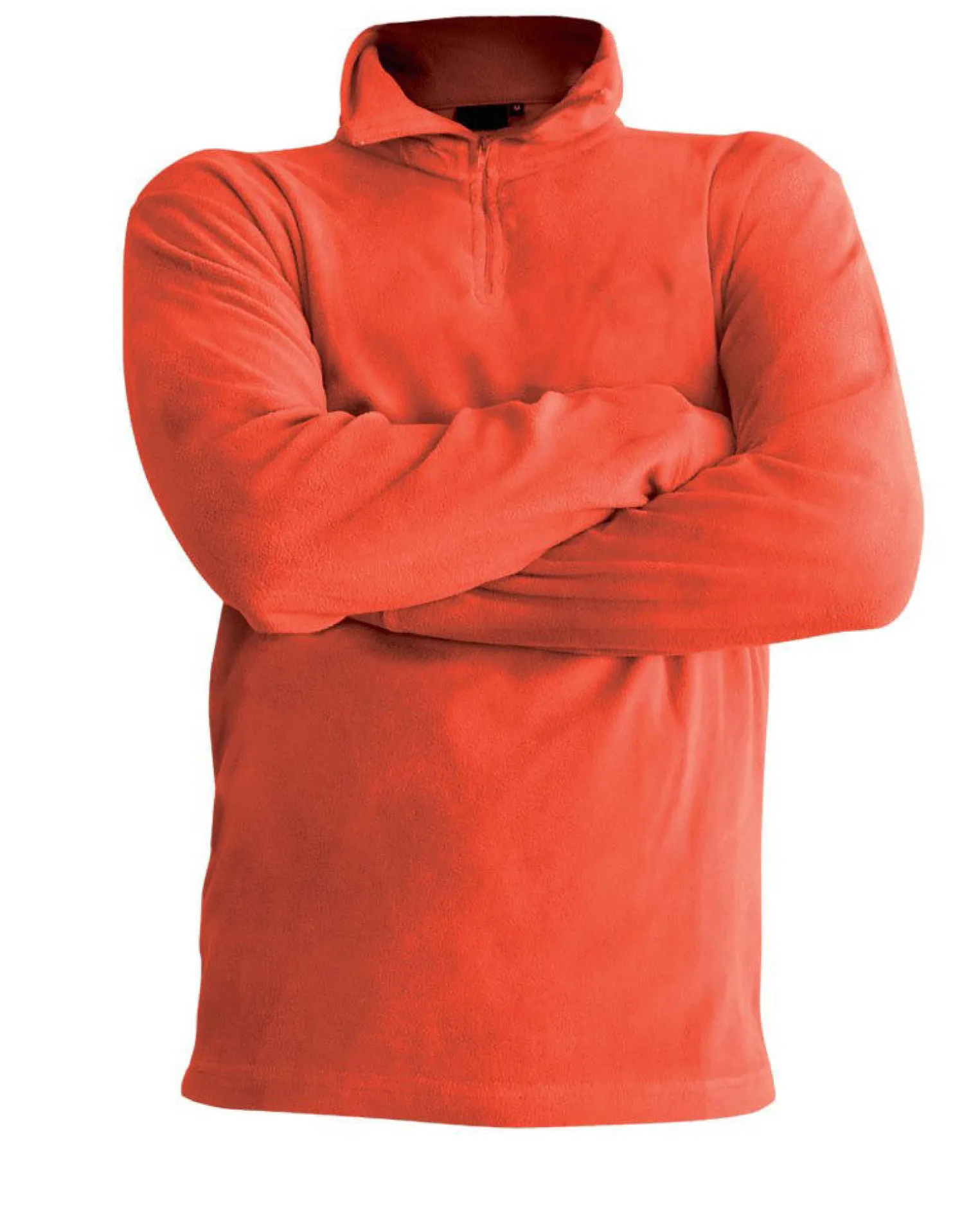 ON SPIRIT - MICROPILE UOMO MEZZA ZIP ARANCIONE - EDOARDO