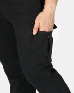 ON SPIRIT - Pantalone cargo stretch nero