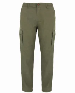 ON SPIRIT - Pantalone cargo stretch oliva