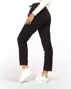 ON SPIRIT - PANTALONI IN PILE DONNA  NERI- ILARIA