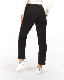 ON SPIRIT - PANTALONI IN PILE DONNA  NERI- ILARIA