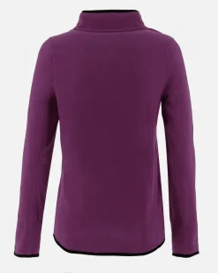 ON SPIRIT - PILE DONNA FULL ZIP BORDEAUX - LUANA