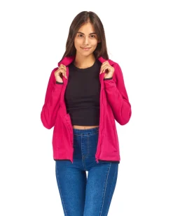 ON SPIRIT - PILE DONNA FULL ZIP FUXIA - LUANA