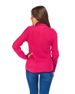 ON SPIRIT - PILE DONNA FULL ZIP FUXIA - LUANA