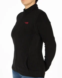 ON SPIRIT - PILE DONNA FULL ZIP NERO - LUANA