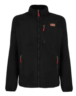 ON SPIRIT - PILE NERO  FULL ZIP DA UOMO IN TESSUTO SHERPA
