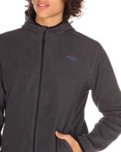 ON SPIRIT - PILE UOMO  CON CAPPUCCIO FULL ZIP GRIGIO SCURO - ANDREA