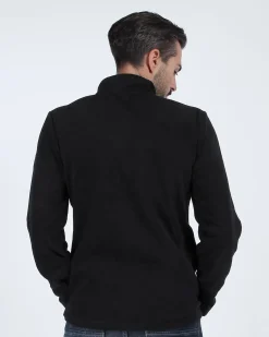 ON SPIRIT - PILE UOMO FULL ZIP NERO -  MATTIA