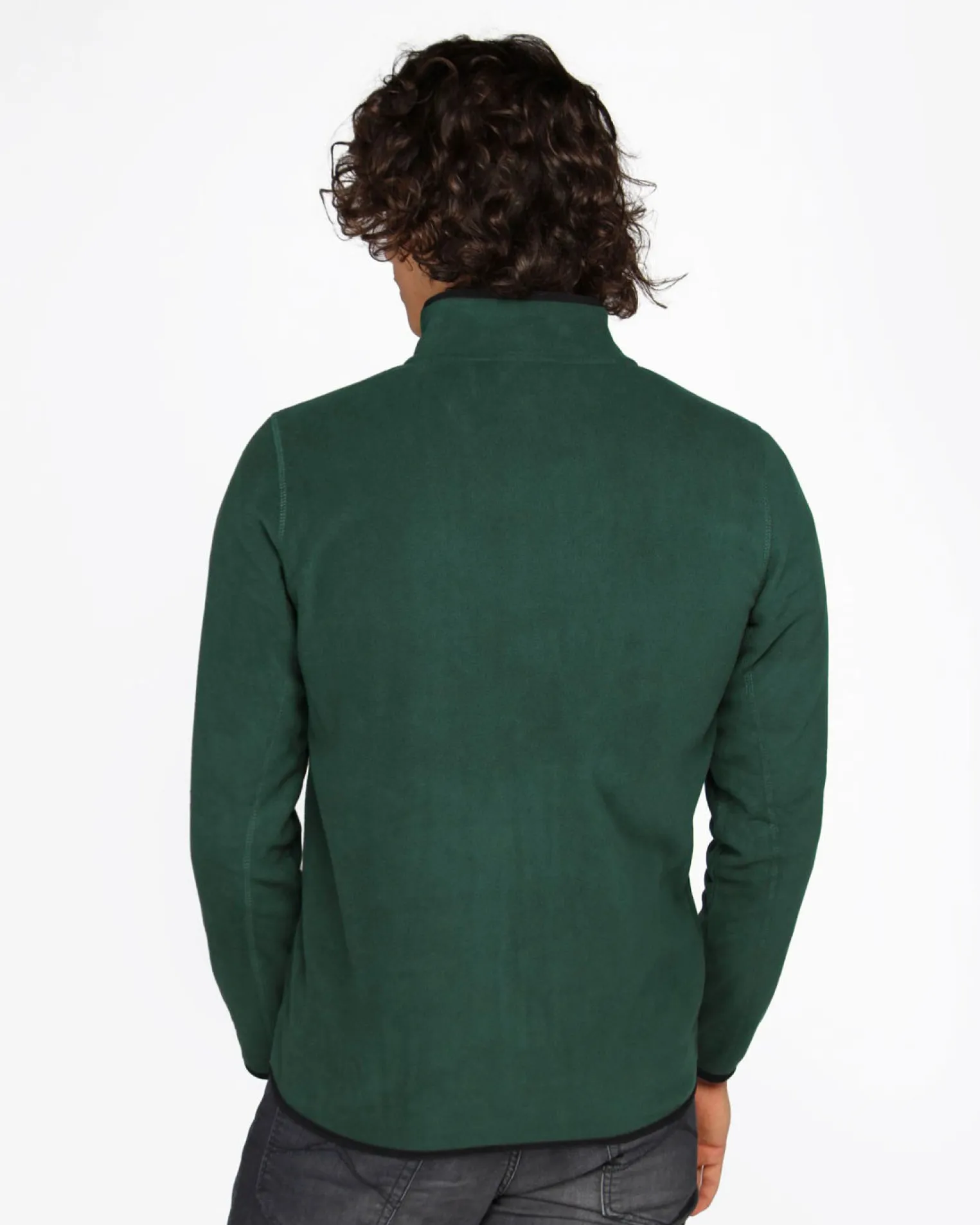 ON SPIRIT - PILE UOMO FULL ZIP VERDE - EMILIO