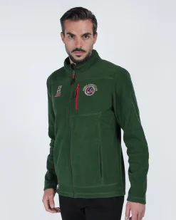 ON SPIRIT - PILE UOMO FULL ZIP VERDE -  MATTIA