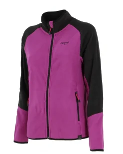 ON SPIRIT - Pile viola e nero da donna con zip frontale - MORA