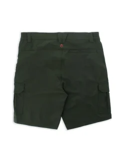 ON SPIRIT - SHORT CARGO CON TASCONI VERDE SCURO CON DETTAGLI ARANCIONE FLUO E NERI, SANCHO